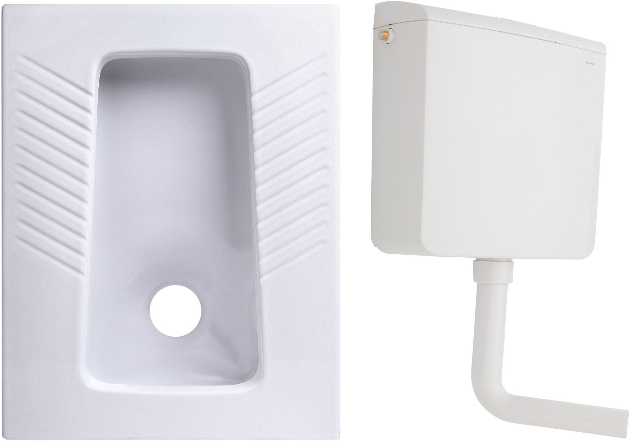 Чаша Генуя ScandiSPA 59х46х20 см + Бачок для унітаза Geberit Rio 136.6